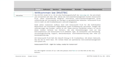Desktop Screenshot of invitec.de